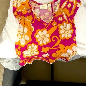 Maeve by Anthropologie Flutter Sleeve Top